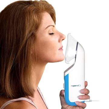 Mypurmist 2 Ultrapure Personal Handheld Steam Inhaler, Vaporizer and Humidifier (Plug-in)