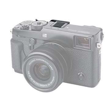 JJC TA-XPRO3 Thumbs Up Grip for Fuji X-Pro3 X-Pro2 X-Pro1 Camera, Hot Shoe Thumb Grip Comaptible with Fujifilm XPro3 XPro2 XPro1, Made of Premium Aluminium Alloy, Silicone pad Size 66.128.39mm