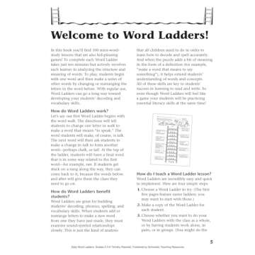 Daily Word Ladders: Grades 2-3: 100 Reproducible Word Study Lessons That Help Kids Boost Reading, Vocabulary, Spelling & Phonics Skills--Independently!