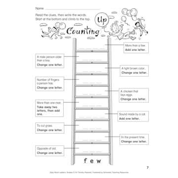 Daily Word Ladders: Grades 2-3: 100 Reproducible Word Study Lessons That Help Kids Boost Reading, Vocabulary, Spelling & Phonics Skills--Independently!