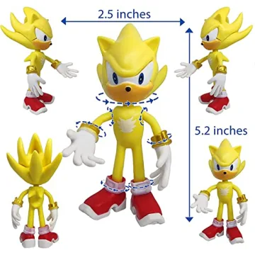 NAIUOI Sonic Hedgehog Action Figures - Perfect Kids Gift
