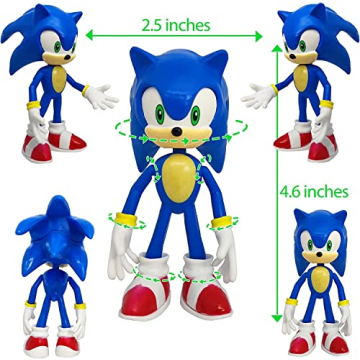 NAIUOI Sonic Hedgehog Action Figures - Perfect Kids Gift