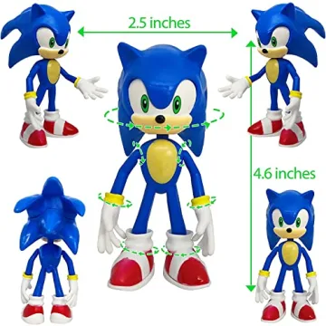 NAIUOI Sonic Hedgehog Action Figures - Perfect Kids Gift