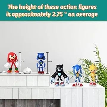 NAIUOI Sonic Hedgehog Action Figures - Perfect Kids Gift