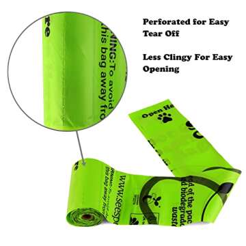 Biodegradable Dog Poop Bags by See Spot Go – 120 Environmentally Friendly Dog Waste Bags, Composta...