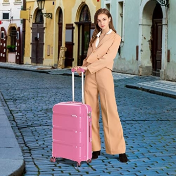 Kono Lightweight Carry On Luggage with Spinner Wheels