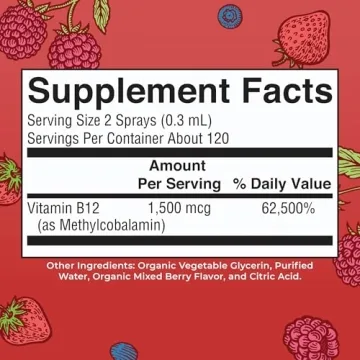 Vegan B12 Spray for Energy & Nervous System Support