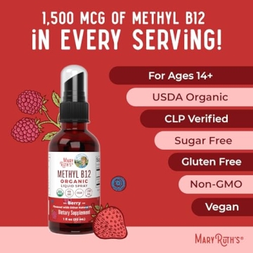 Vegan B12 Spray for Energy & Nervous System Support