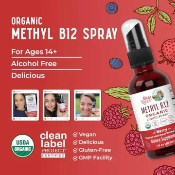Vegan B12 Spray for Energy & Nervous System Support