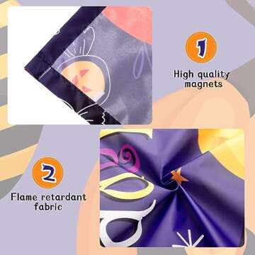 Hortsun Halloween Fluorescent Light Covers – 4 Pack