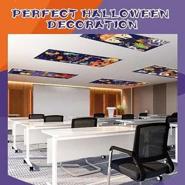 Hortsun Halloween Fluorescent Light Covers – 4 Pack