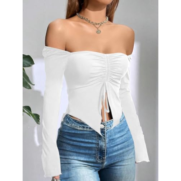 Stylish Remidoo Off Shoulder Crop Top for Women