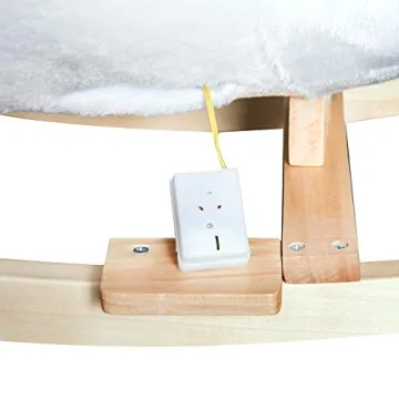 Qaba Kids Ride On Rocking Horse Plush Swan Style Toy with Music for Over 18 Months Children, White and Pink