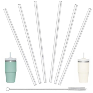 Eco-Friendly 6 Pack for Stanley Cup 20/14 OZ - BPA Free Straws