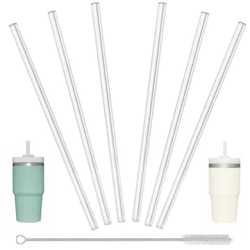 Eco-Friendly 6 Pack for Stanley Cup 20/14 OZ - BPA Free Straws