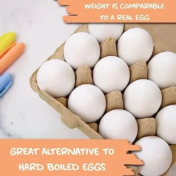 Eggmazing White Wooden Eggs for Fun Easter Decorating