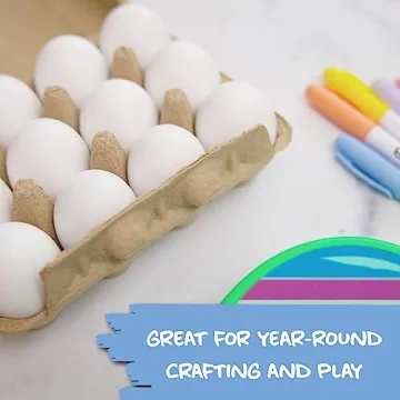 Eggmazing White Wooden Eggs for Fun Easter Decorating