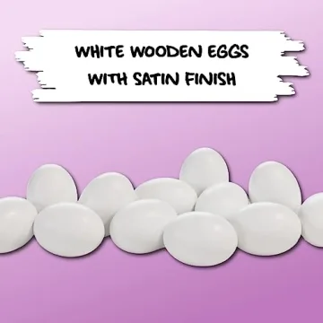 Eggmazing White Wooden Eggs for Fun Easter Decorating