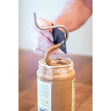 EZPB Peanut Butter Stirrer Multi-Size: Fits 26-30 oz Jars - Invented & 100% Made in USA