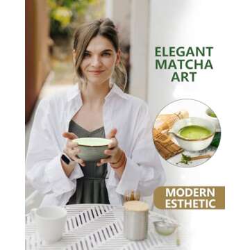 Taruzil Natural Bamboo Matcha Whisk Set - Ideal Gifts