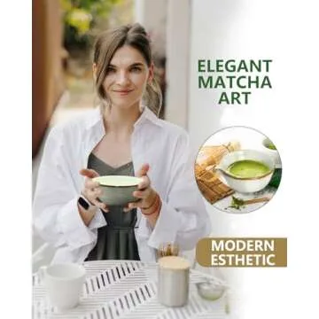 Taruzil Natural Bamboo Matcha Whisk Set - Ideal Gifts