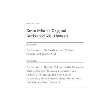 SmartMouth Premium Zinc Ion Toothpaste & Mouthwash Combo - 24-Hour Fresh Breath Solution