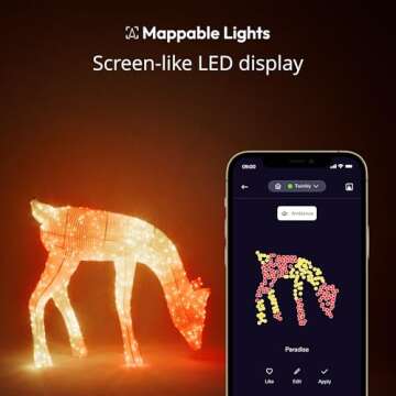 Twinkly Reindeers Doe - Mappable Outdoor LED Christmas Light