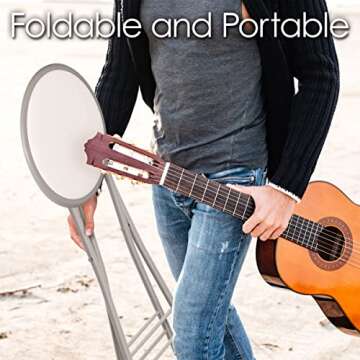 Lavish Home Folding Stool - Backless 24-Inch Stool with 225lb Capacity for Kitchen or Rec Room - Portable Indoor Counter Bar Stools (Pink)