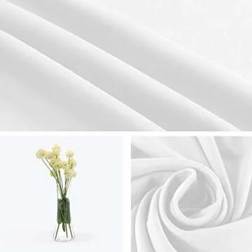 LCUIRC 10X12ft White Backdrop for Photography, White Background for Photography Polyester White Screen for Product Protrait Photoshoot or Parties Decoration