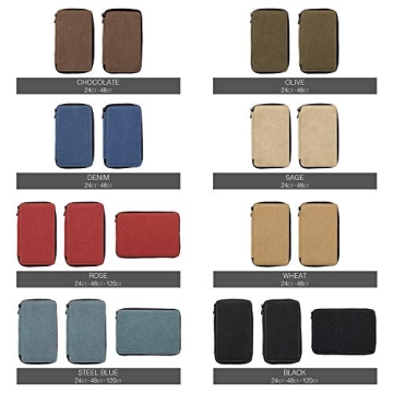 Speedball Art Canvas Pencil Case for 120 Pencils, Black