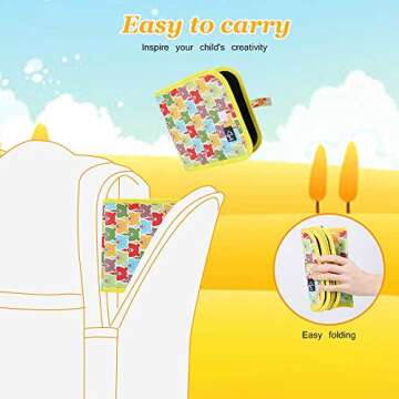 Erasable Drawing Pad Toys(Bear)-Best Children's Day Gift, Road Trip Car Travel Airplane Activities Game, Magna Reuse Portable Writing Board for Kids Toddlers Boys Girls Gift Age 3 4 5 6 7 8 Year Old