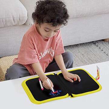 Erasable Drawing Pad Toys(Bear)-Best Children's Day Gift, Road Trip Car Travel Airplane Activities Game, Magna Reuse Portable Writing Board for Kids Toddlers Boys Girls Gift Age 3 4 5 6 7 8 Year Old