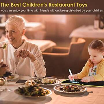 Erasable Drawing Pad Toys(Bear)-Best Children's Day Gift, Road Trip Car Travel Airplane Activities Game, Magna Reuse Portable Writing Board for Kids Toddlers Boys Girls Gift Age 3 4 5 6 7 8 Year Old