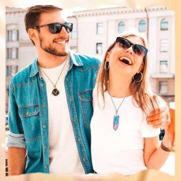 clothmile 6 Pcs Adjustable Crystal Stone Holder Necklace Empty Crystal Stone Holder Necklace Crystal Pendant Necklace Chain with Stainless Steel Cage for Jewelry DIY