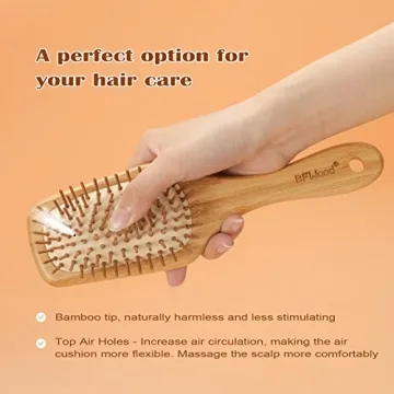 BFWood Bamboo Paddle Hairbrush for Eco-Friendly Hair Care