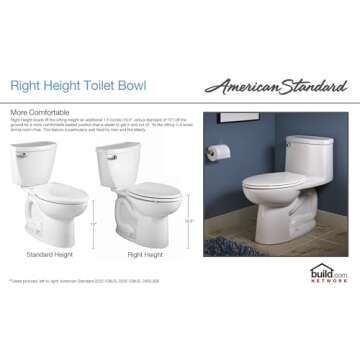 American Standard Cadet PRO 14" Rough-In Toilet - Efficient & Compact
