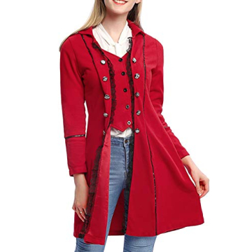 Gothic Steampunk Corset Coat - Elegant Halloween Jacket