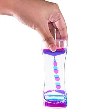 Super Z Outlet Liquid Motion Bubbler for Sensory Play, Fidget Toy, Children Activity, Desk Top, Assorted Colors (4 Pack)