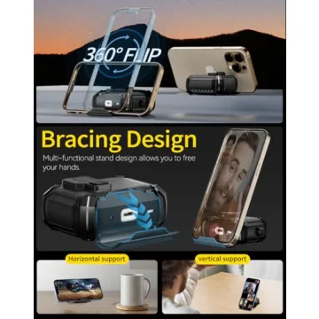 Stylish AirPods Pro Case with Phone Stand & Cleaning Kit