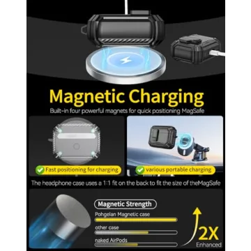 Stylish AirPods Pro Case with Phone Stand & Cleaning Kit