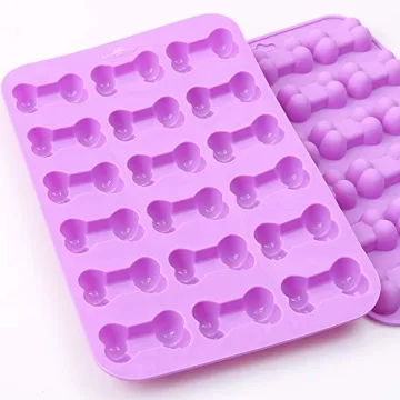 Cozihom Bone Shaped Silicone Molds for Pet Treats and Baking