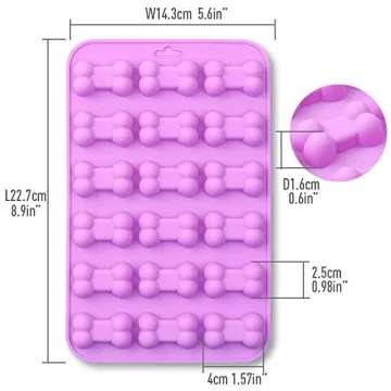 Cozihom Bone Shaped Silicone Molds for Pet Treats and Baking