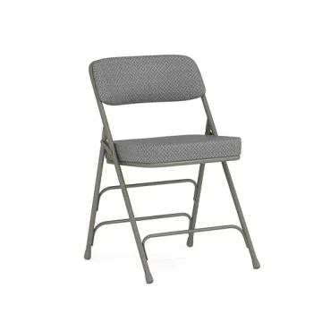 Flash Furniture Hercules Folding Chair - 300-lb Capacity, Gray Comfort