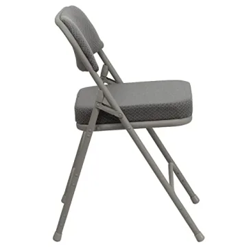 Flash Furniture Hercules Folding Chair 300-lb Capacity Gray