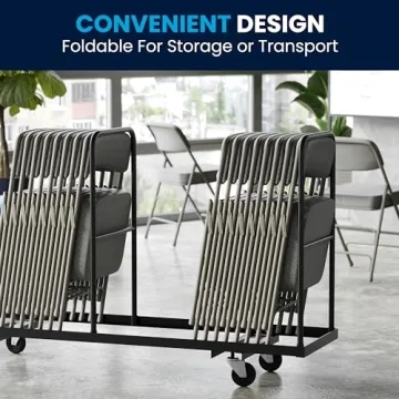 Flash Furniture Hercules Folding Chair 300-lb Capacity Gray