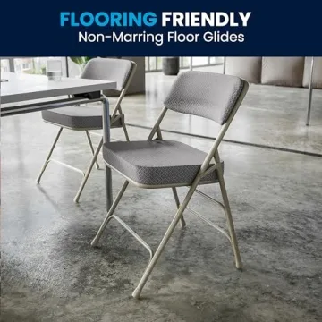 Flash Furniture Hercules Folding Chair 300-lb Capacity Gray