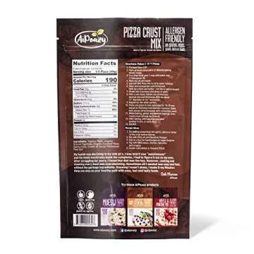 AiPeazy - Flatbread Pizza Crust Mix - With Tigernut Flour - Non-GMO - No Gluten, Soy, Eggs, Grains, ...