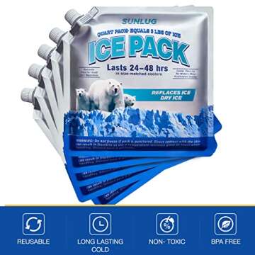 Long Lasting SUNLUG Cooler Ice Packs for Every Occasion