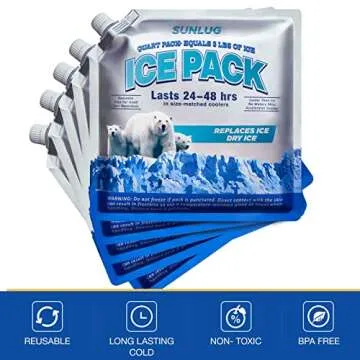 Long Lasting SUNLUG Cooler Ice Packs for Every Occasion