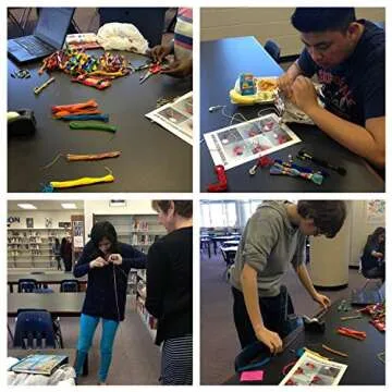 SIFANG Rainbow Embroidery Skeins - 100 Color Craft Thread